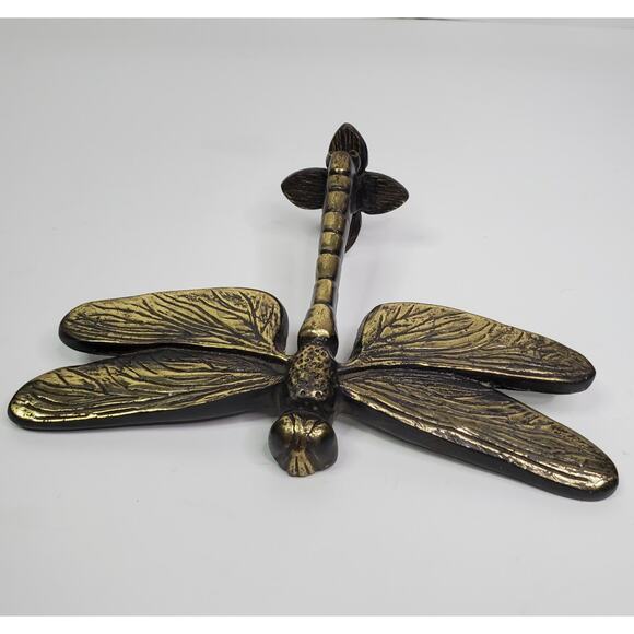 Other Other - Dragonfly Brass Door Knocker 5 in Vintage style hardware not included whimsy